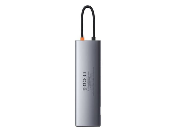 Baseus Metal Gleam Series 11-in-1, Koblet med ledninger (ikke trådløs), USB 3.2 Gen 1 (3.1 Gen 1) Type-C, 100 W, 3,5 mm, 10,100,1000 Mbit/s, 10BASE...