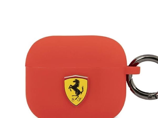 Ferrari FEA3SILRE deksel til AirPods 3 - rød/rød silikon