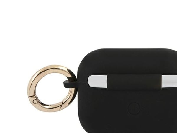 Hurtel Guess GUAPSSSK-skal till AirPods Pro - svart/svart silikon Vintage Script