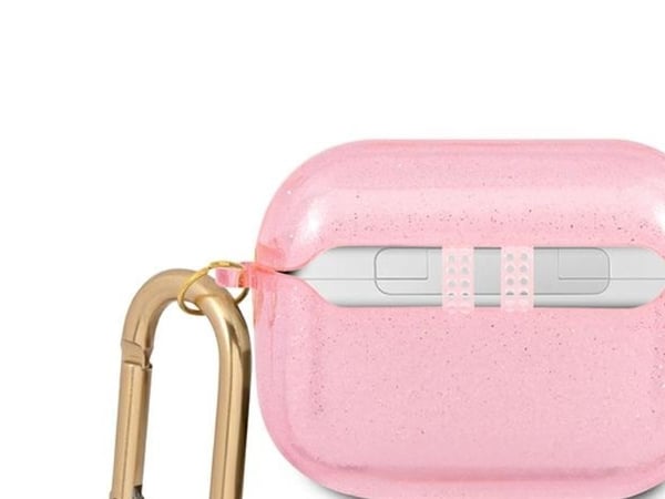 Guess GUAPUCG4GP AirPods Pro-cover - rosa/rosa glitter (Glitter Collection)
