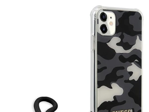 Guess GUHCN61KSARBK iPhone 11 6,1" / Xr hardt deksel svart/svart camo (Camo Collection)