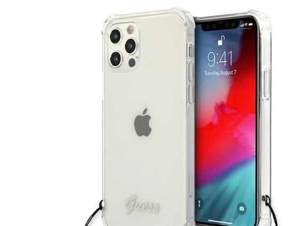 Guess GUHCP12LKPSBK iPhone 12 Pro Max 6,7" transparent hardcase - Black Pearl