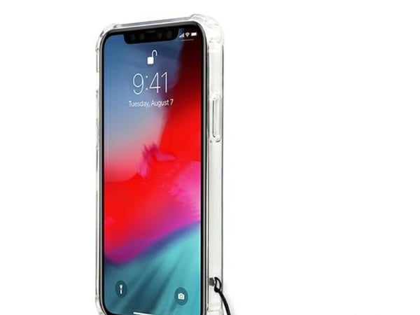 Guess GUHCP12LKPSBK iPhone 12 Pro Max 6,7" transparent hardcase - Black Pearl