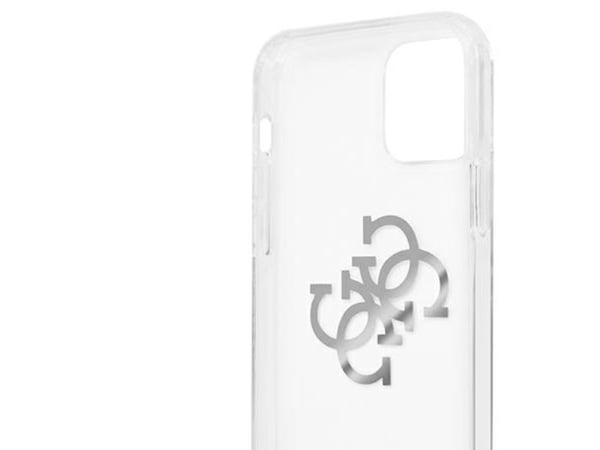 Guess GUHCP12LKS4GSI hårt skal för iPhone 12 Pro Max 6,7" - transparent 4G Silver Charms Collection
