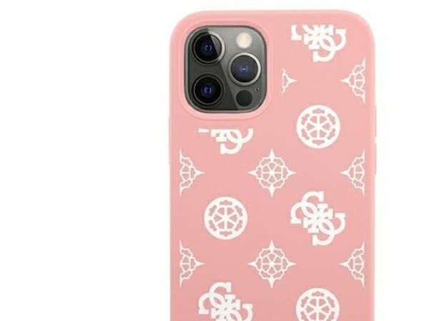 Guess GUHCP12LLSPEWPI iPhone 12 Pro Max 6,7" rózowy/pink hard case Peony Collection
