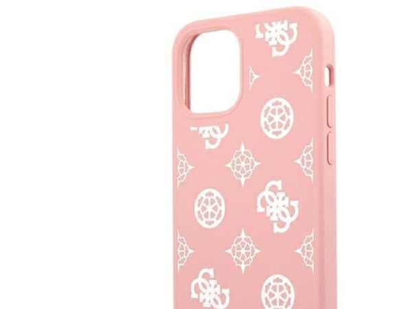 Guess GUHCP12LLSPEWPI iPhone 12 Pro Max 6,7" rózowy/pink hard case Peony Collection