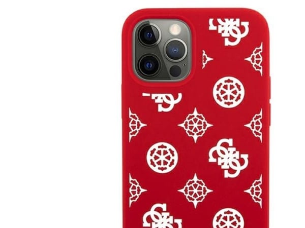 Guess GUHCP12LLSPEWRE iPhone 12 Pro Max 6,7" czerwony/red hard case Peony Collection
