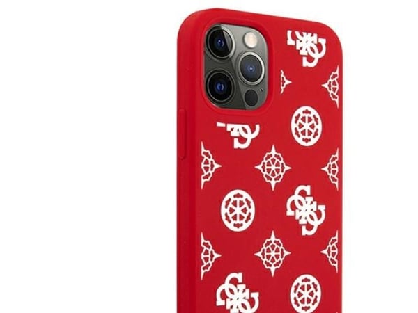 Guess GUHCP12LLSPEWRE iPhone 12 Pro Max 6,7" czerwony/red hard case Peony Collection