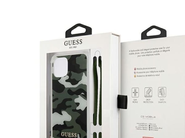 Guess GUHCP12MKSARKA iPhone 12/12 Pro 6.1" hårdskal grön/kaki camo