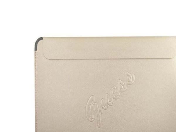 Alkuperäinen kannettavan tietokoneen holkki Saffiano Script GUCS13PUSASLG 13" Gold