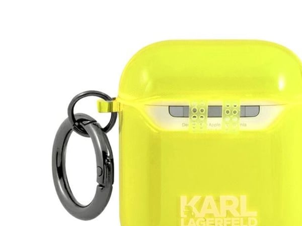 Karl Lagerfeld Choupette-skal till AirPods 1/2 - Gul