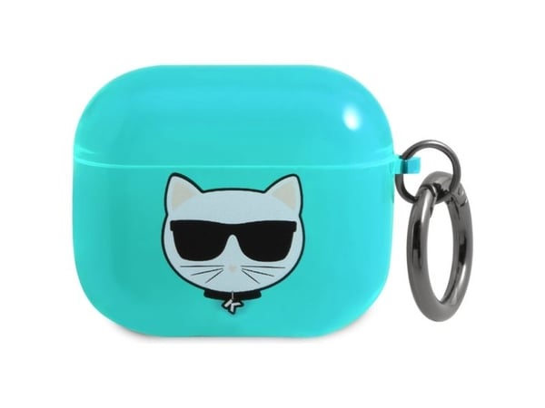 Karl Lagerfeld Choupette-deksel til AirPods 3 - blå