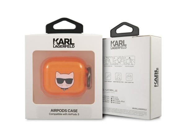 Karl Lagerfeld KLA2UCHFL AirPods 1/2 deksel blå/blå Choupette