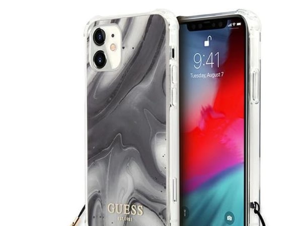 Guess GUHCP12SKSMAGR iPhone 12 mini 5,4" grå/grå hardcase Marble Collection