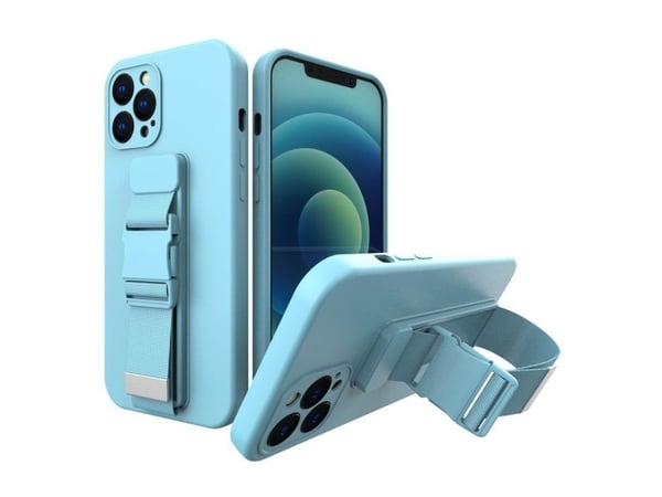 Rope case gelveske-/håndleddsrem deksel til Xiaomi Redmi Note 9 Pro / Redmi Note 9S - blå