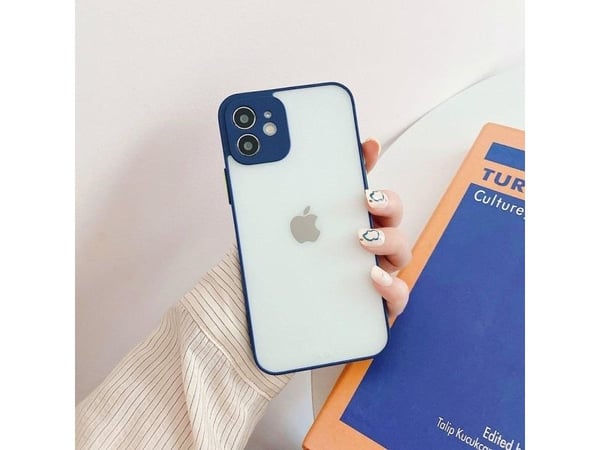 Milky silikondeksel fleksibelt gjennomsiktig for Samsung Galaxy S21+ 5G (S21 Plus 5G) navy blue