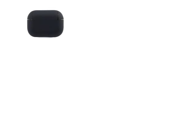 BMW äkta läder Silver-logo AirPods Pro-skal - marinblå