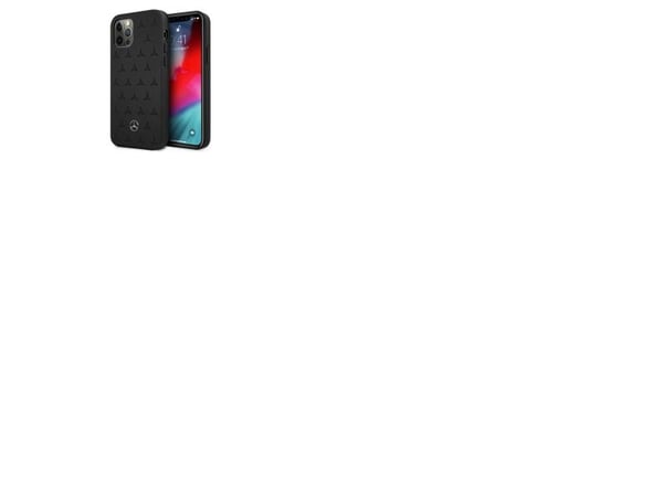 Mercedes MEHCP12LPSQBK iPhone 12 Pro Max 6,7" czarny/black hardcase Leather Stars Pattern