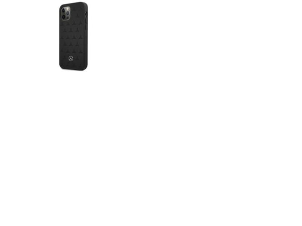 Mercedes MEHCP12LPSQBK iPhone 12 Pro Max 6,7" czarny/black hardcase Leather Stars Pattern