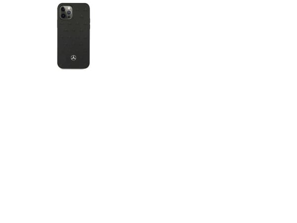 Mercedes MEHCP12LPSQBK iPhone 12 Pro Max 6,7" czarny/black hardcase Leather Stars Pattern