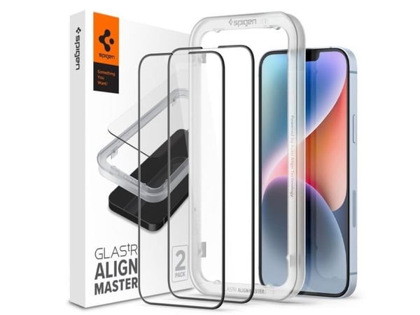 Spigen AGL03387, Mobilskal, Apple, iPhone 13 / 13 Pro, 15,5 cm (6.1"), Svart