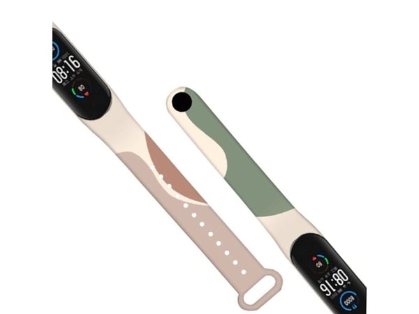 Moro-rem til Xiaomi Mi Band 5 / 6 silikonerem - klokkerem, mønster 4