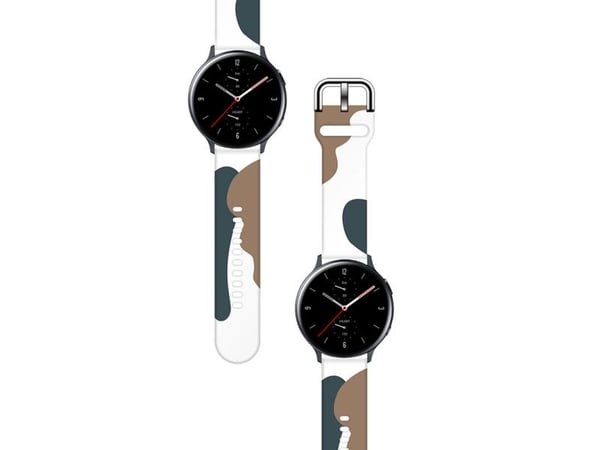Rem Moro til Samsung Galaxy Watch 40 / 41 / 42 / 43 / 44 mm silikon reim - mønster 1