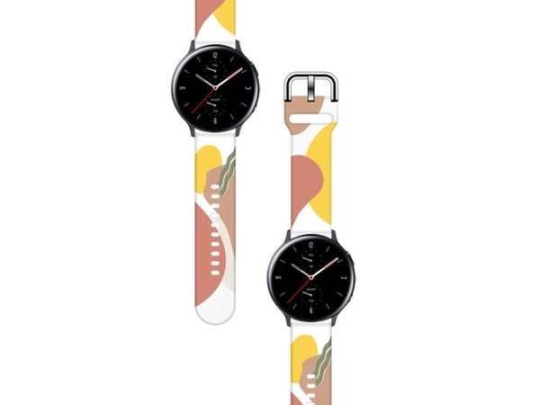 Moro-rem til Samsung Galaxy Watch 40/41/42/43/44 mm - silikon armbåndsurrem (mønster 7)