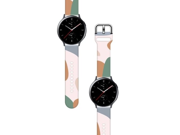 Rem Moro for Samsung Galaxy Watch 40/41/42/43/44 mm - silikon reim til klokke - mønster 11
