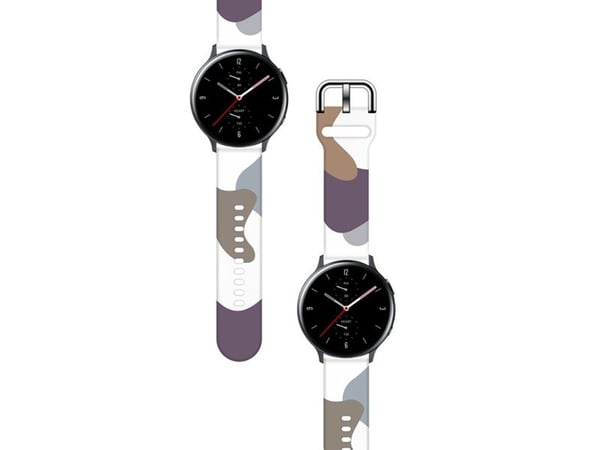 Strap Moro-reim til Samsung Galaxy Watch 45 / 46 / 47 mm - silikon klokkerem - mønster 9