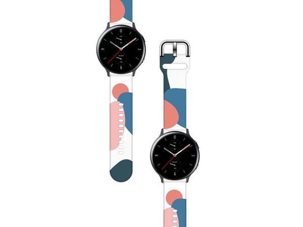 Strap Moro til Samsung Galaxy Watch 45 / 46 / 47 mm silikonrem - mønster 10