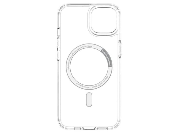 Spigen ACS03528, Mobilskal, Apple, iPhone 13, 15,5 cm (6.1"), Transparent, Vit
