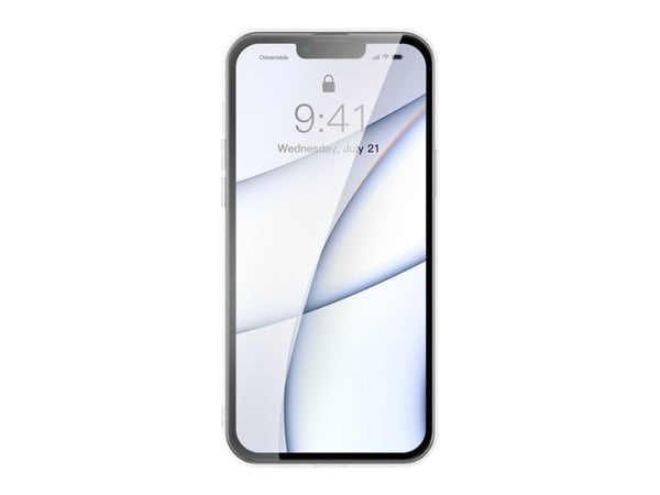 Baseus Frosted Glass Deksel for iPhone 13 Pro Max stivt deksel med gelramme gjennomsiktig (ARWS000202)
