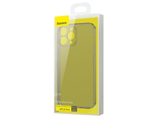 Hurtel Baseus frostet glassdeksel til iPhone 13 Pro - hardt deksel med gelenk svart (ARWS000401)
