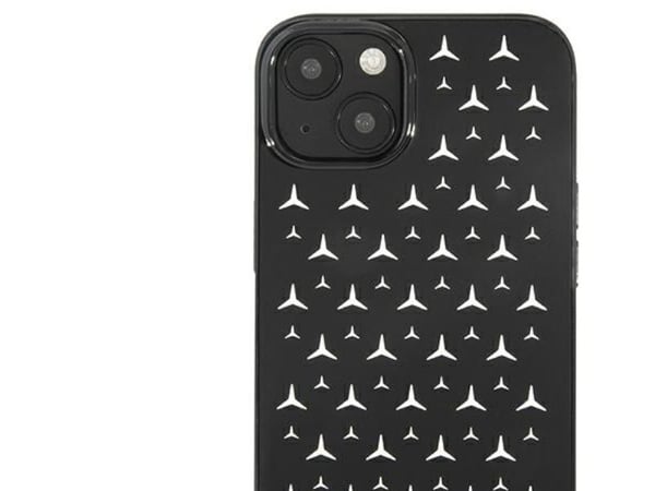 Mercedes Silver Stars-deksel for iPhone 13 mini - svart