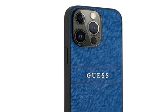 Guess GUHCP13LPSASBBL iPhone 13 Pro / 13 6,1" blå/blå Saffiano-rem