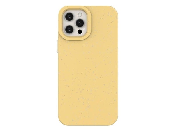 Eco Case-skal till iPhone 12 Pro - silikonfodral - gul