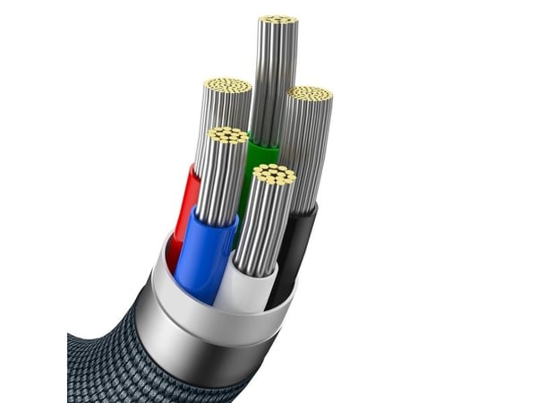 Baseus CAJY000201, Grå, USB C, Lightning, 1,2 m, Hanstik, Hanstik