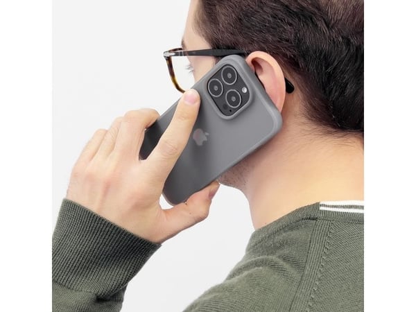 Kingxbar Plain Series-skal till iPhone 13 Pro - silikon grå