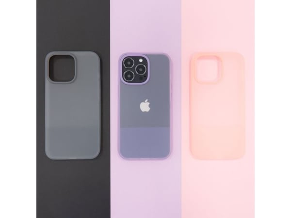 Kingxbar Plain Series-skal till iPhone 13 Pro - silikon grå