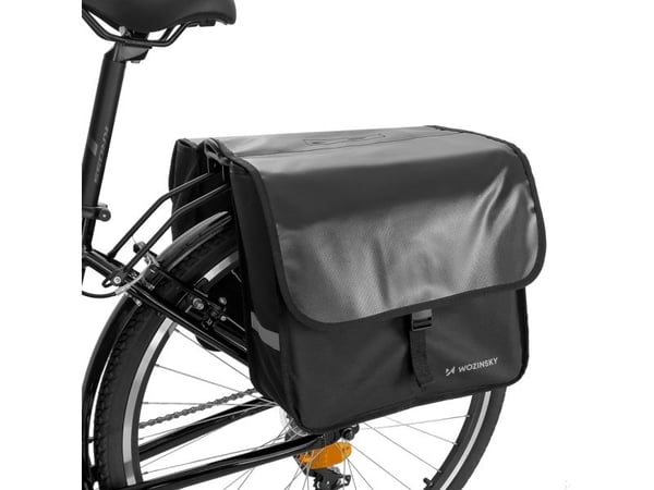 Wozinsky Wozinsky Wozinsky kaksinkertainen pyöräkassi 28 l musta (WBB34BK)