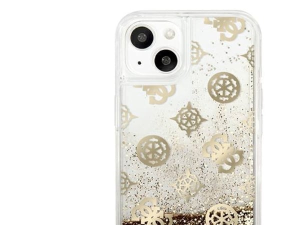 Guess GUHCP13SLGPEGO iPhone 13 mini 5,4" - gull/gull hardcase Peony Liquid Glitter