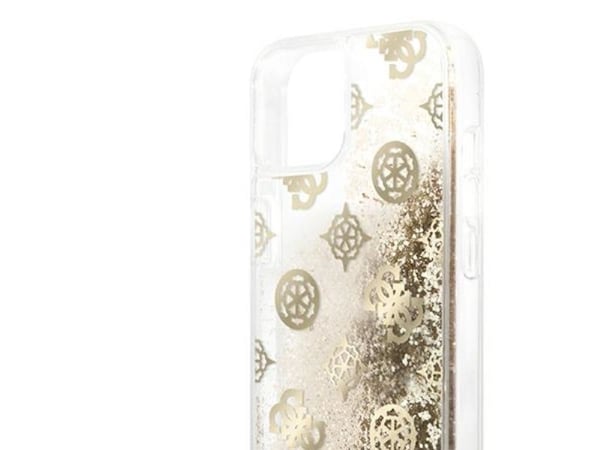 Guess GUHCP13SLGPEGO iPhone 13 mini 5,4" - gull/gull hardcase Peony Liquid Glitter