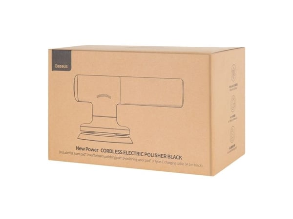 Baseus CRDLQ-B01, Roterende poleringsmaskin, 3800 RPM, 30 W, Sort, Batteri