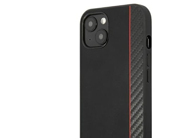 Ferrari FESAXHCP13SBK hardcase til iPhone 13 mini 5,4" - svart/svart On Track Carbon Stripe
