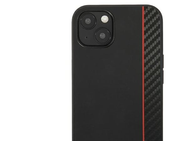 Ferrari FESAXHCP13SBK hardcase til iPhone 13 mini 5,4" - svart/svart On Track Carbon Stripe