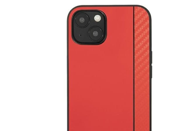 Ferrari FESAXHCP13SRE iPhone 13 mini 5,4" hardcase On Track Carbon-stripe - rød/rød