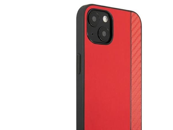 Ferrari FESAXHCP13SRE iPhone 13 mini 5,4" hardcase On Track Carbon-stripe - rød/rød