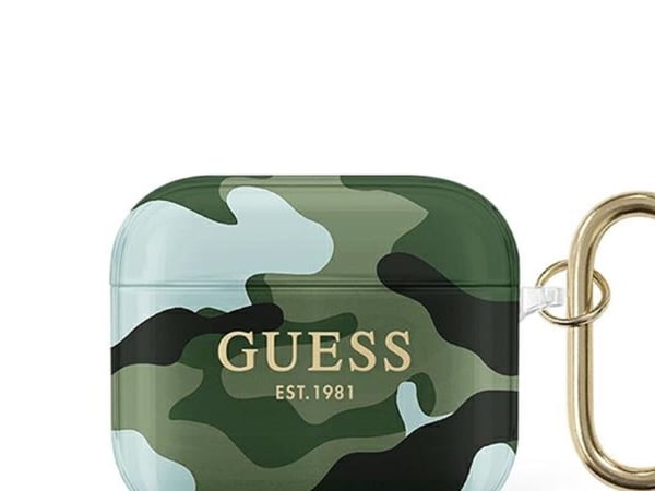 Guess GUA3UCAMA cover til AirPods 3 - grønn/khaki camo