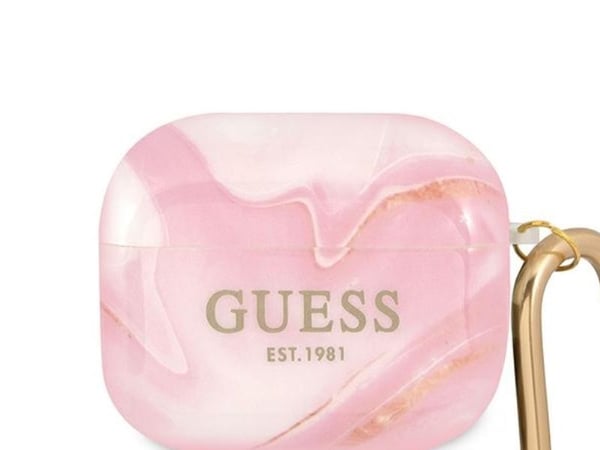 Guess GUA3UNMP AirPods 3-skal rosa/rosa Marble Collection